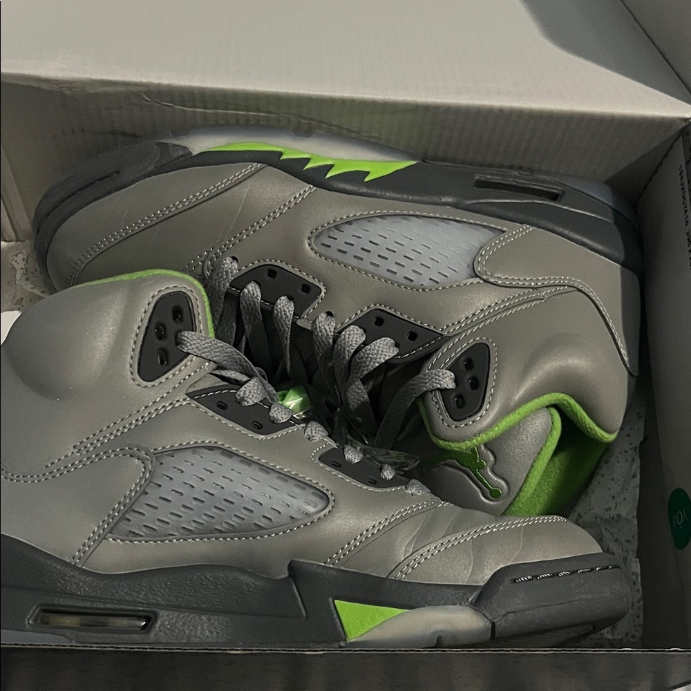 Nike Kids Sneakers Gray and Green